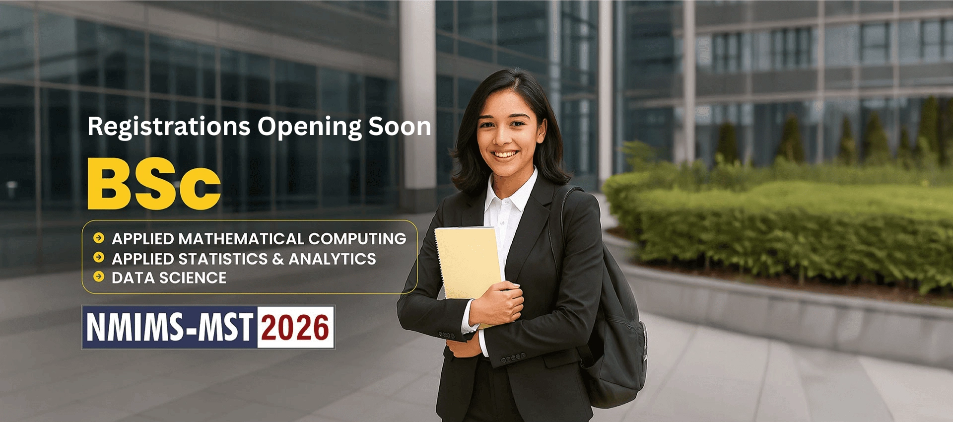 NMIMS MST Entrance Exam Banner - Data Science and Statistics Admissions